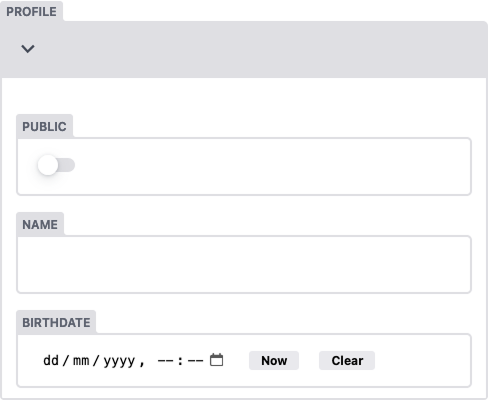 Structured widget customization